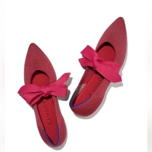 Rothy's Red Flats with Bow